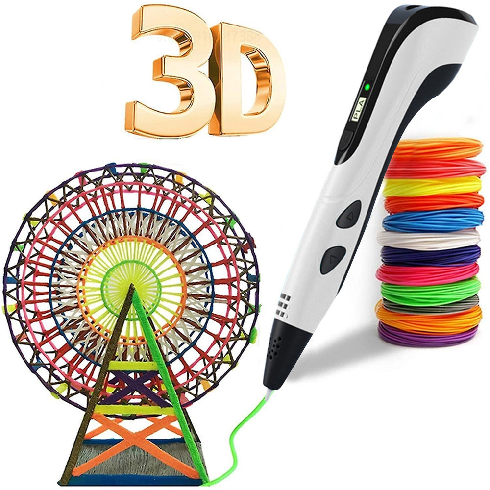 3D Printing Pen and 13 Rolls PLA Filament Set