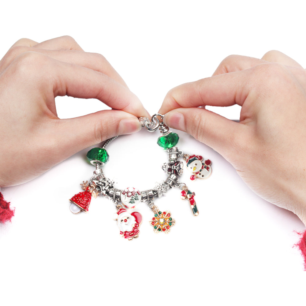 24 Days Christmas Countdown Advent Calendar DIY Bracelet Kit