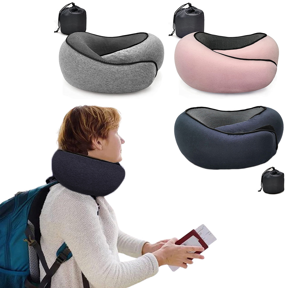 Adjustable Travel Memory Foam Neck Pillow