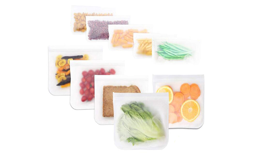 Set of 3, 5 or 10 pcs Reusable Food Storage Ziplock Bags