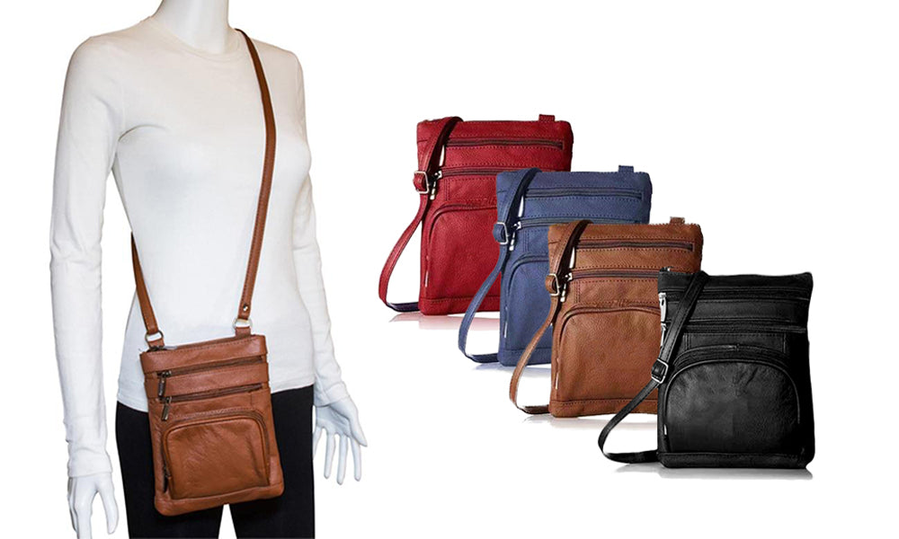 Soft Genuine Leather Crossbody Bag