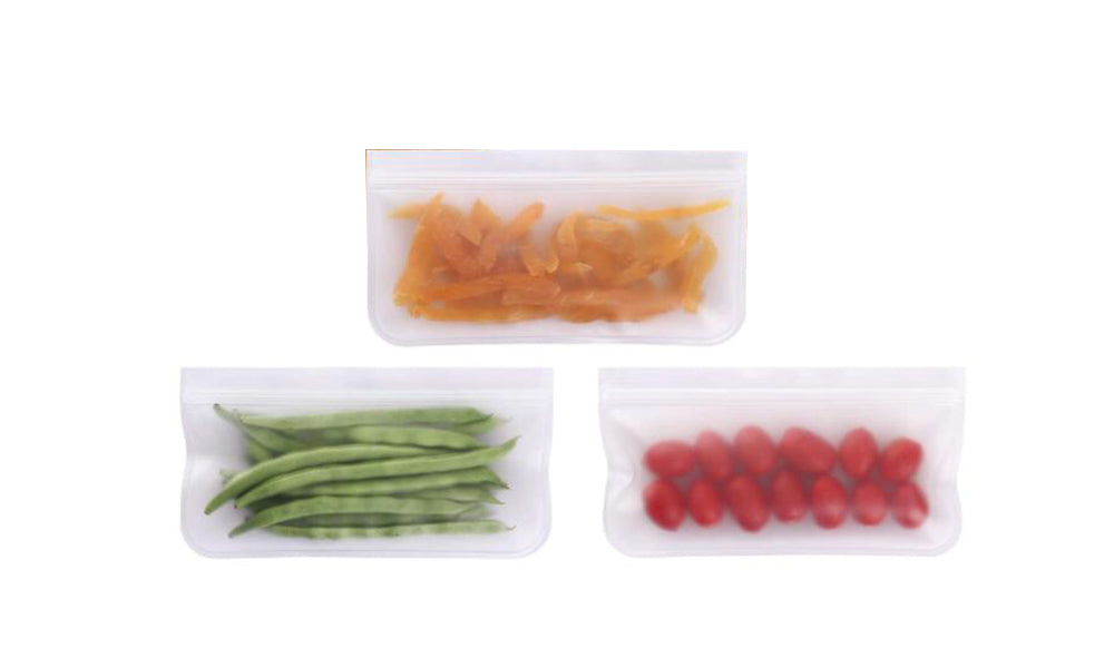 Set of 3, 5 or 10 pcs Reusable Food Storage Ziplock Bags