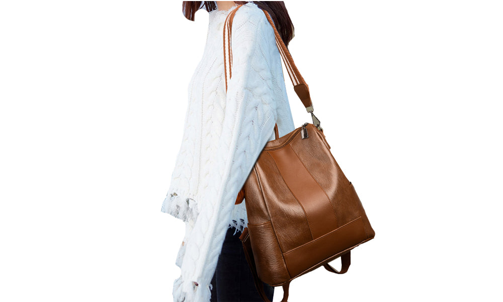 Women Anti-Theft PU Leather Backpack