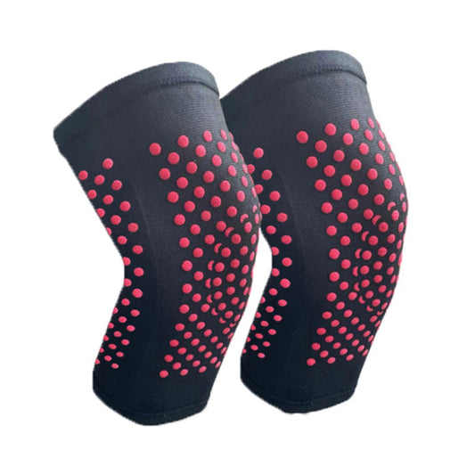 1 Pair of Double-Sided Self-Heating Knee Pads Knee Support - Black - L