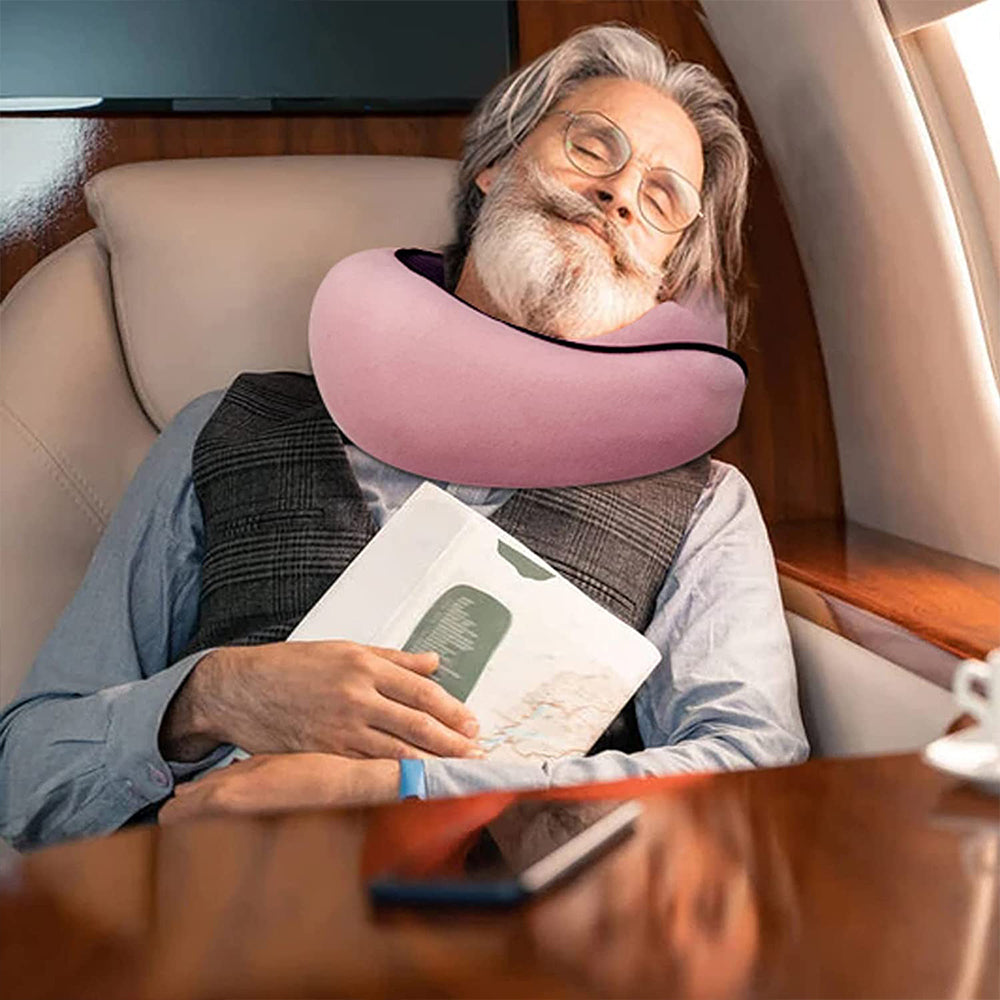 Adjustable Travel Memory Foam Neck Pillow