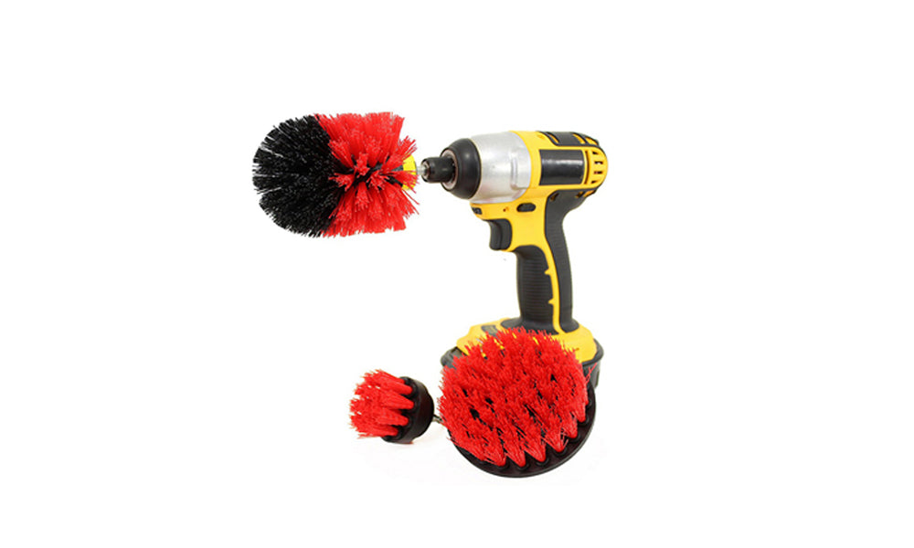 3PCS Universal Drill Power Heavy Duty Brush Cleaning Set