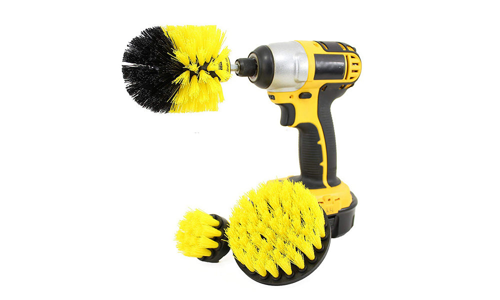 3PCS Universal Drill Power Heavy Duty Brush Cleaning Set