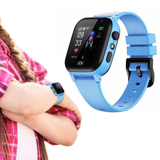 Touch Screen Kids Smart Watch Tracker Location Watch - Blue