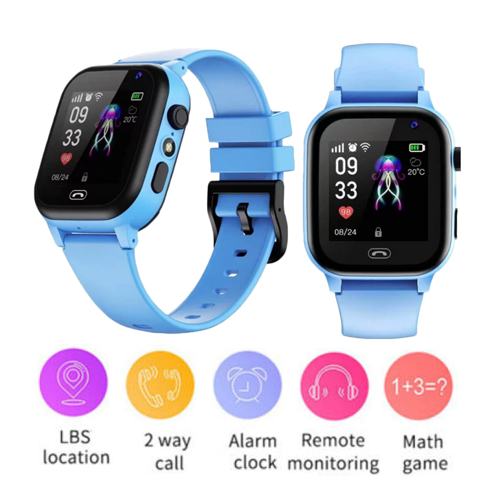 Touch Screen Kids Smart Watch Tracker Location Watch - Blue