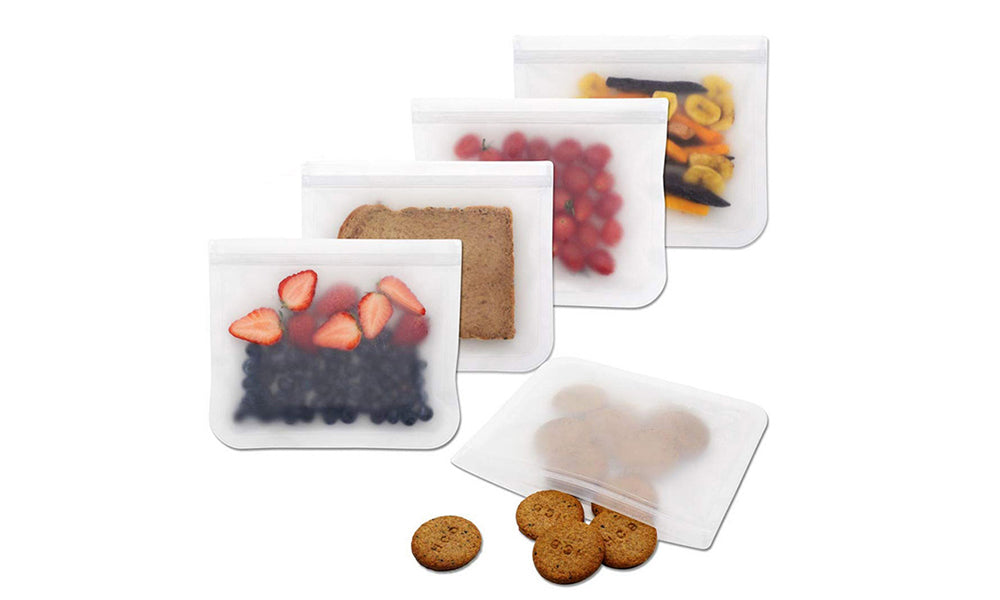 Set of 3, 5 or 10 pcs Reusable Food Storage Ziplock Bags