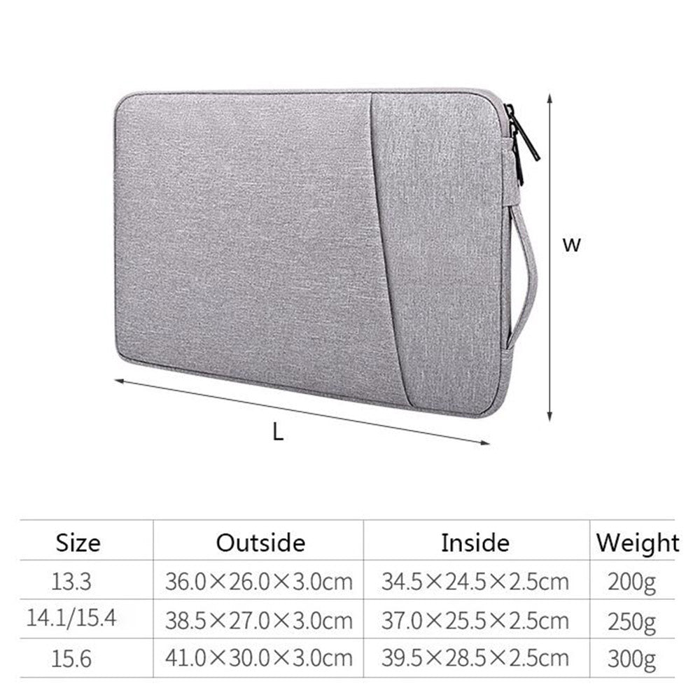 14.1 Inchs  Accessories Laptop Case Bag-Light grey