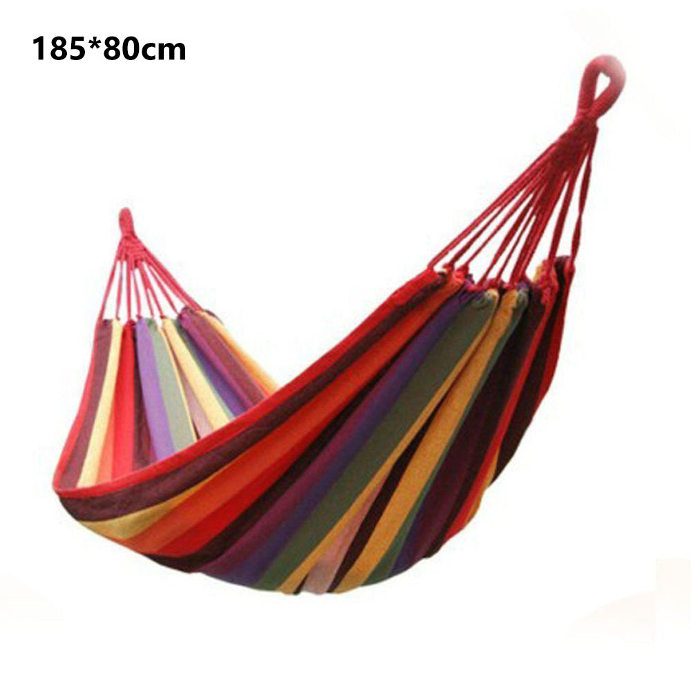 185x80cm Outdoor Hammock Chair Camping Hammock Hanging Single Hammock Swing Red