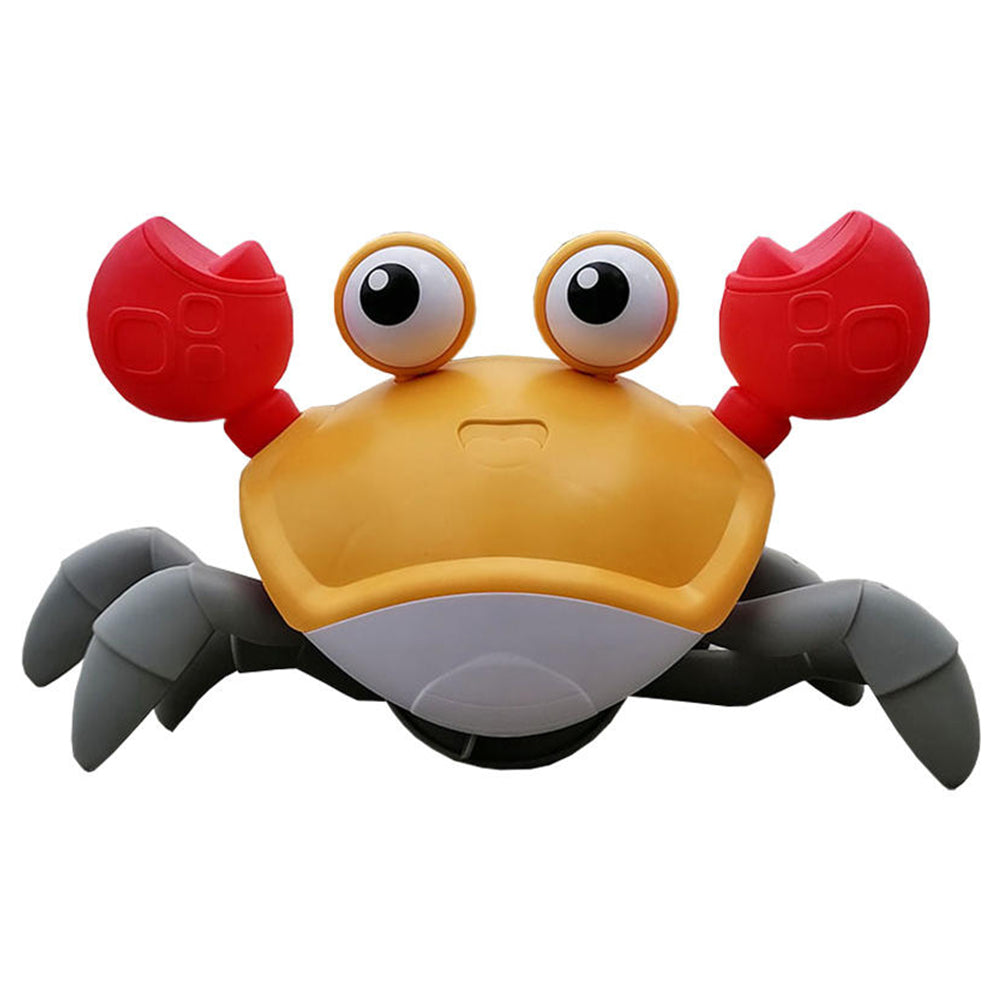 Kids Intellectual Toys USB Music Crawling Crab Toy LED Light Up Baby Toy Red