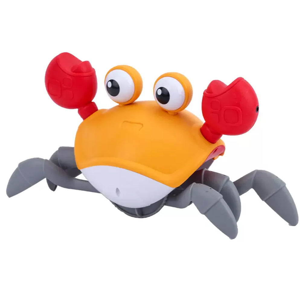 Kids Intellectual Toys USB Music Crawling Crab Toy LED Light Up Baby Toy Red