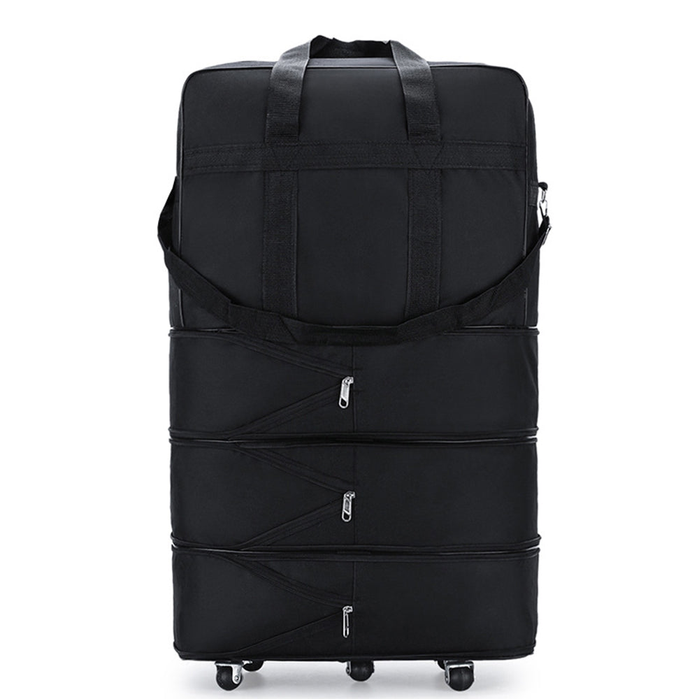 80x47x25cm Wheeled Travel Luggage Expandable Wheeled Duffel Bag Oxford Bag