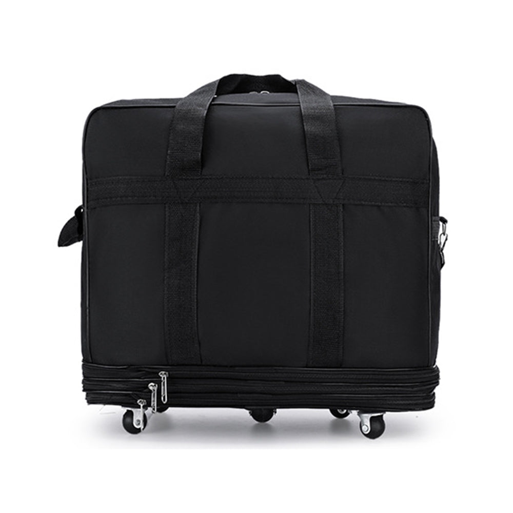 80x47x25cm Wheeled Travel Luggage Expandable Wheeled Duffel Bag Oxford Bag