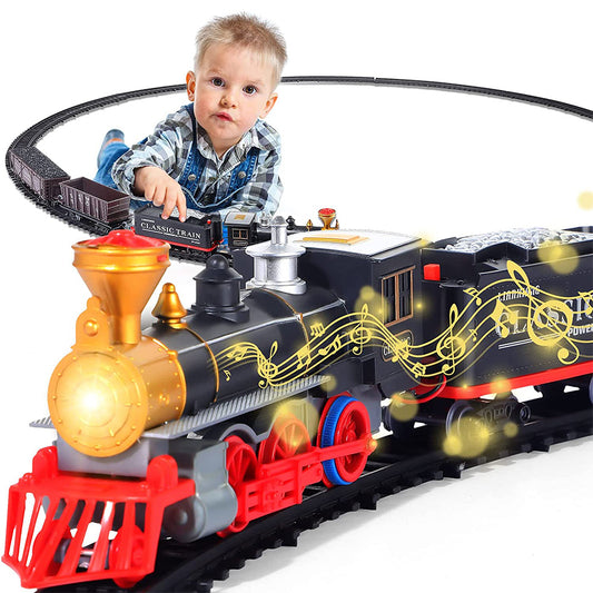 Electric Train Toy Set with Lights and Sounds Style 4