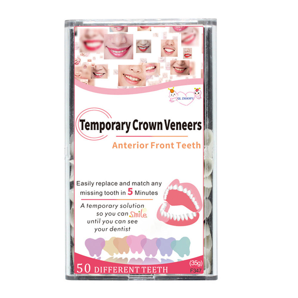 1 Box Dental Temporary Teeth Crown Veneers Kit for Anterior Front Teeth