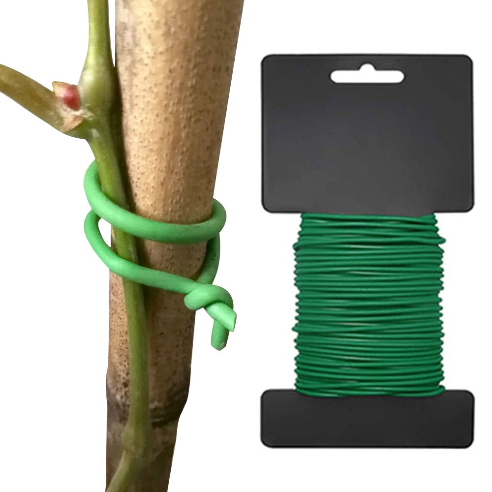 1 Roll 10m Garden Tie Plant Trees Twist Wire Bundle Fence Cable Supporting Wire