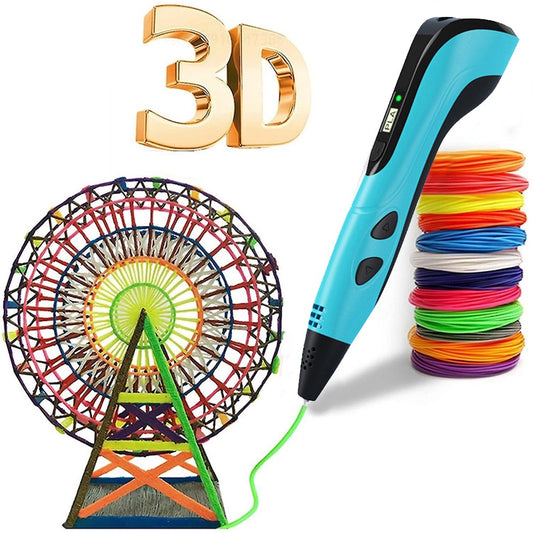 3D Printing Pen and 13 Rolls PLA Filament Set