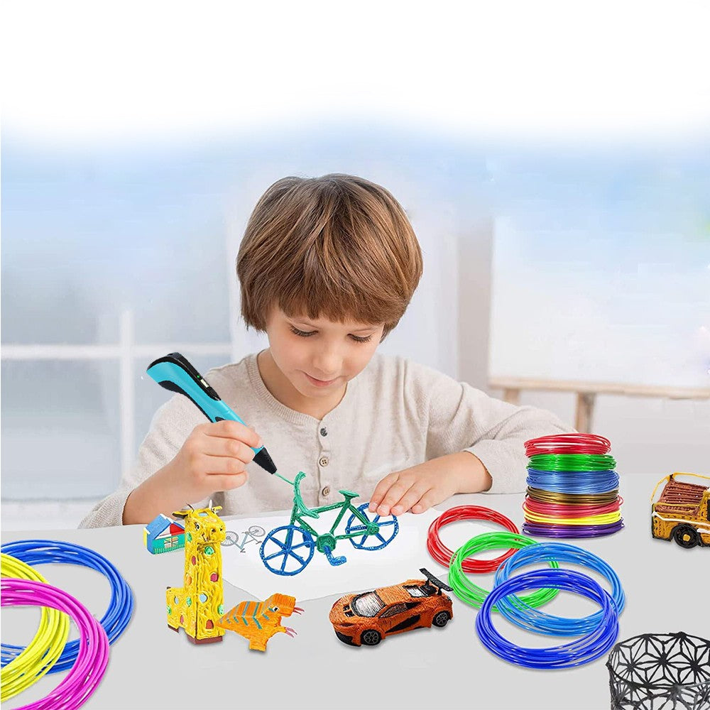 3D Printing Pen and 13 Rolls PLA Filament Set