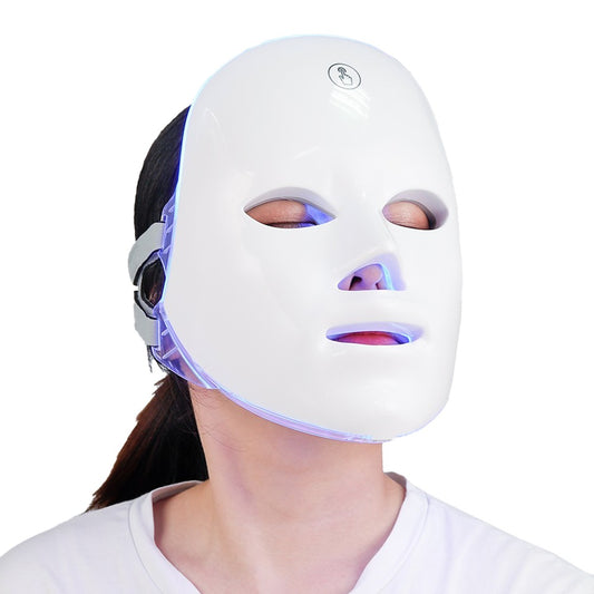 1 X 7 Colors LED Face Mask Photon Therapy Mask for Skin Care Facial Anti Wrinkle