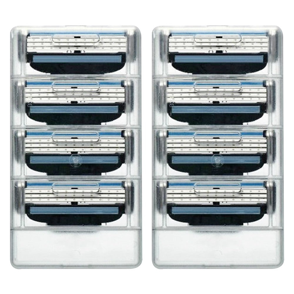 Non Brand 8Pcs 3 Layer Razor Blades Refills Compatible for Gillette March3