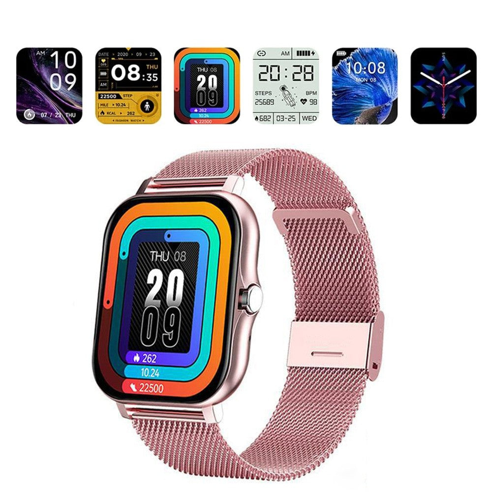 Y13 Bluetooth Smart Watch Touch Screen Fitness Tracker Heart Rate Monitor Sports Bracelet Pink