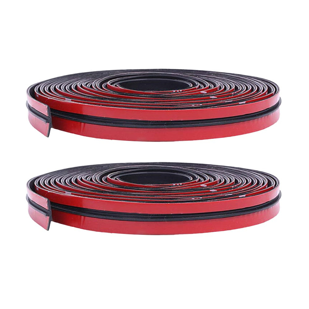 2 X 6M Car Window Edge Rubber Seal Strips Automotive Windshield Seal Protector Sticker Noise Insulation Accessories