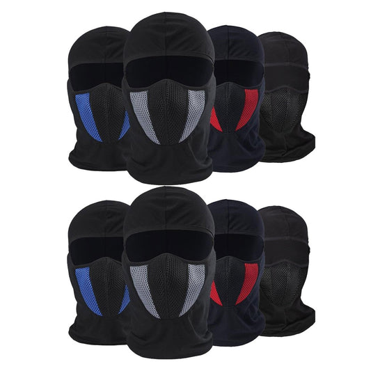 8Pcs Winter Full Face Covers Balaclava Windproof Ski Masks Cycling Face Masks