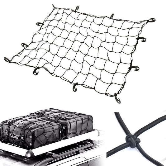 240x180cm Elastic Car Roof Rack Net Bungee Cargo Mesh Net Roof Luggage Rack with Plastic Hook