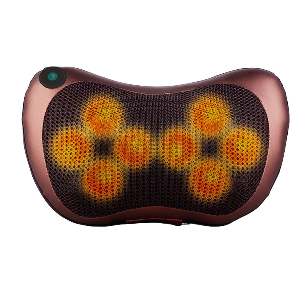 8 Heads Electric Car Neck Massager Multifunctional Waist Massage Pillow