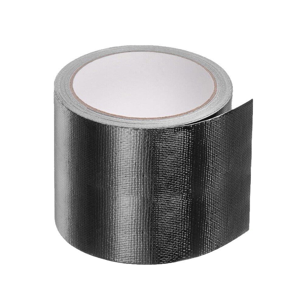 1 Roll of Glass Fiber Tarpaulin Repair Tape Adhesive Rain Cloth Patches - Black