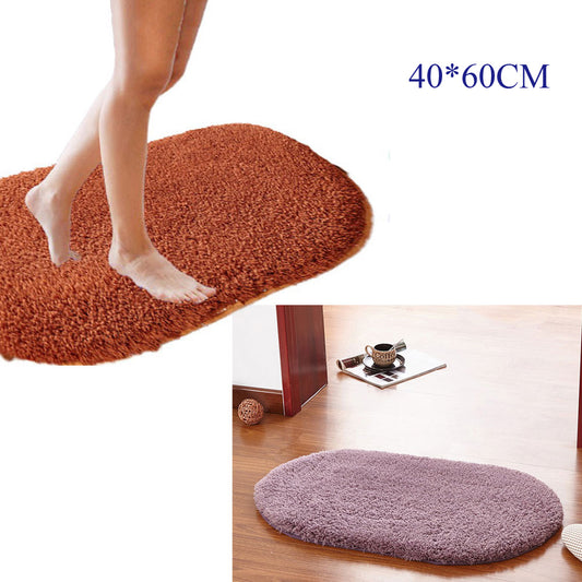 40*60cm Berber Fleece Fashion Color Oval Floor Mats