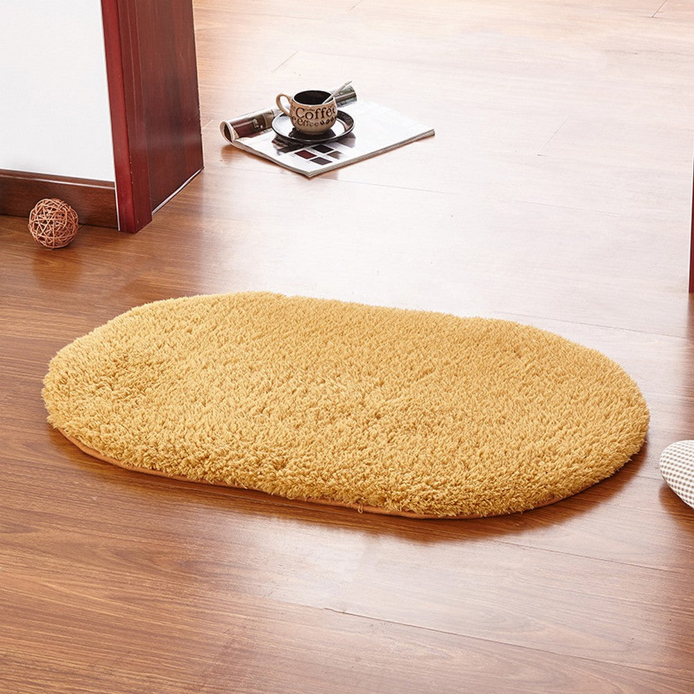 40*60cm Berber Fleece Fashion Color Oval Floor Mats