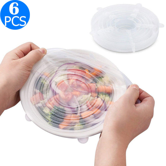 6-Pack Silicone Stretch Lids