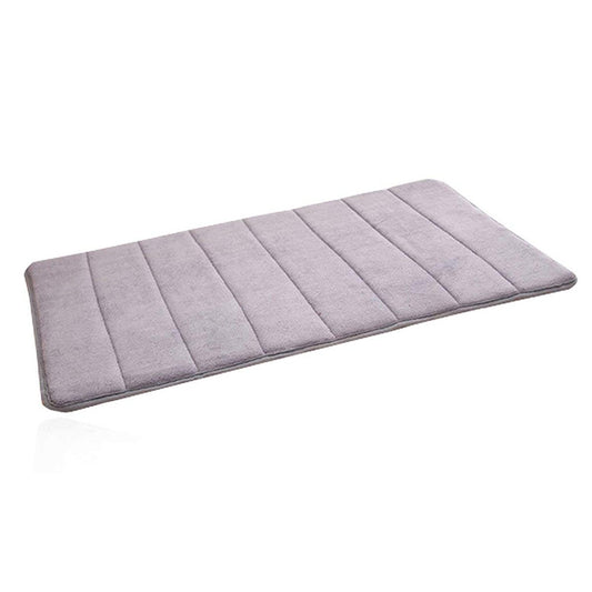 1 Pack 80x50cm Large Memory Foam Bath Mat Grey