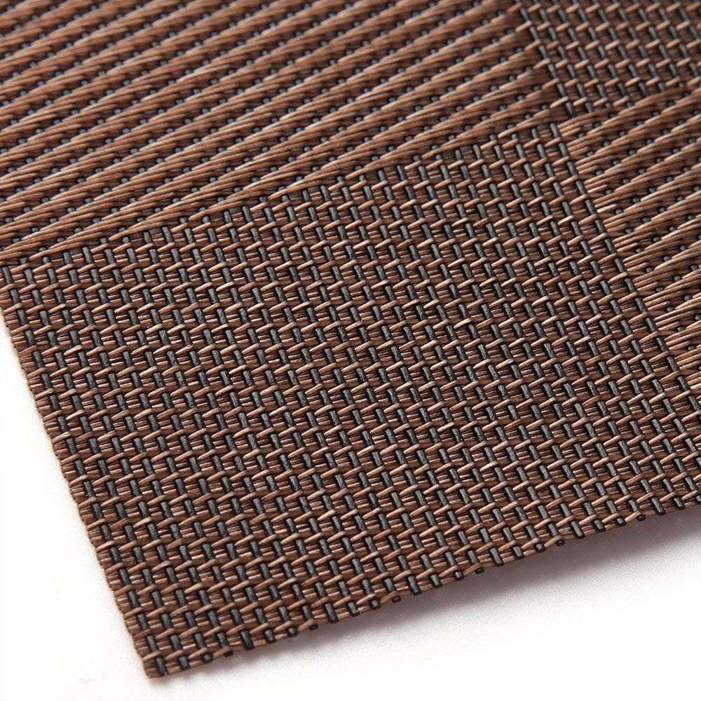 4X Woven Vinyl Non-slip Insulation Placemats