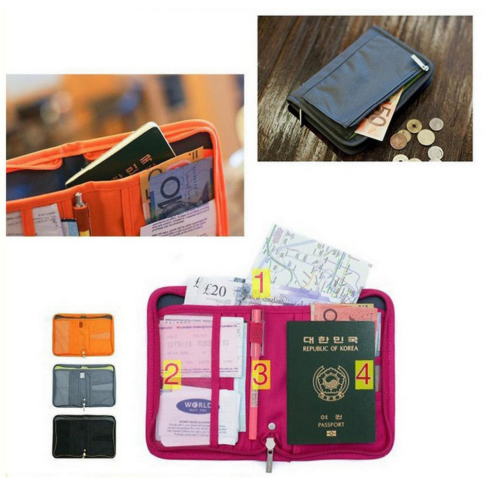 Travel Document Organiser Orange