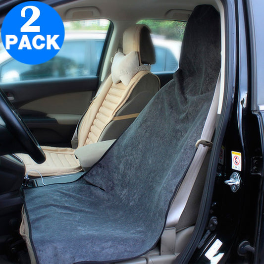 2 Pack Post Workout Towel Car Seat Covers Black