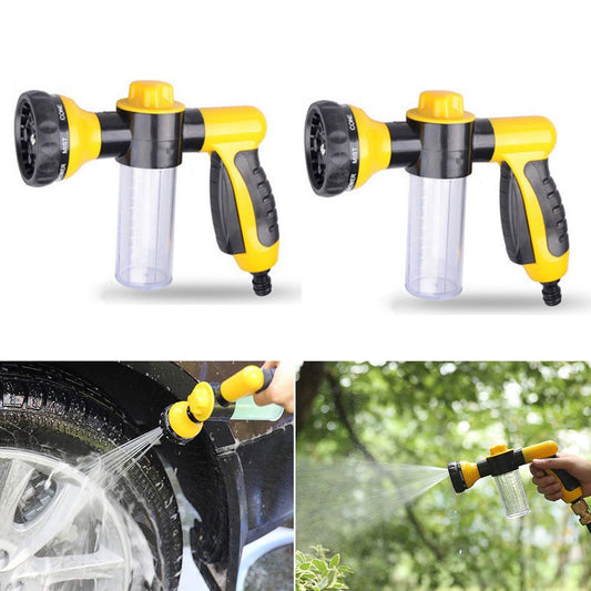 2 X High Pressure Car Foam Washers Car Foam Sprayers Hose Nozzles Yellow