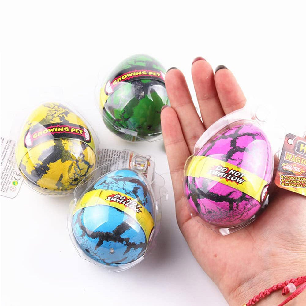 6X Novelty Toys Magic Crack Dino Eggs