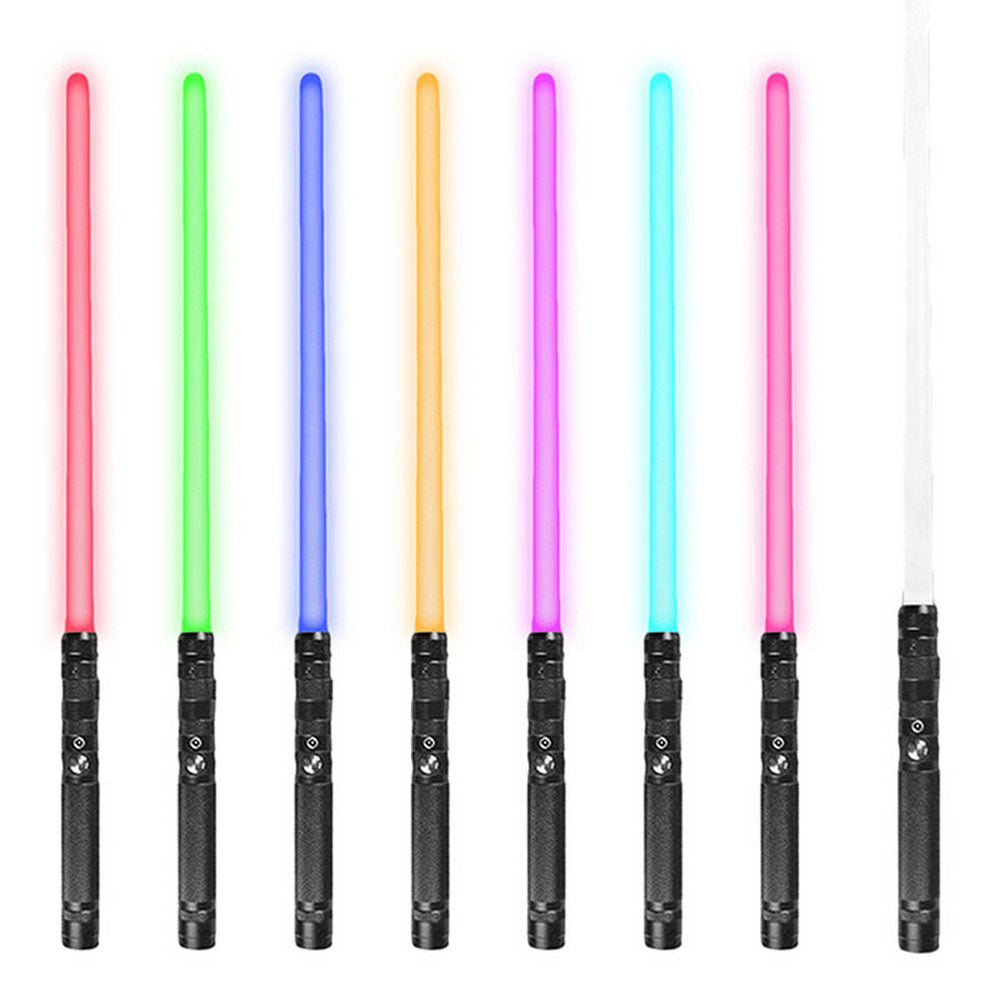 RGB Light Up Laser Sword Toy Motion Sensitive Sound Effects Light Up Saber