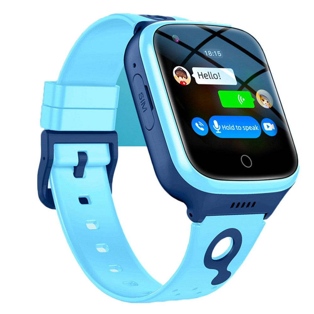 4G Kids Smart Watch Video Phone Call Watch Compatible with Android iOS Blue