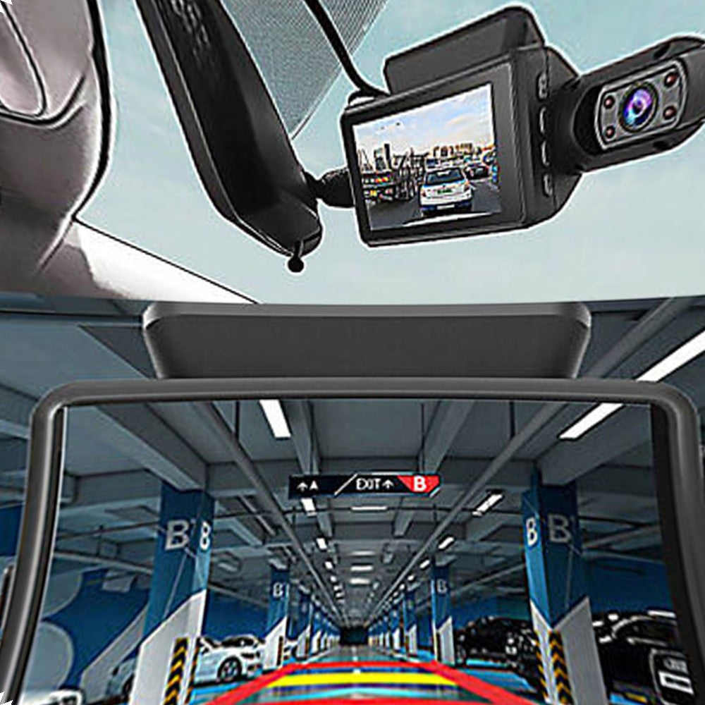 1080P HD Car Dual Lens Camera Dash Cam Front and Rear Video Recorder Camera