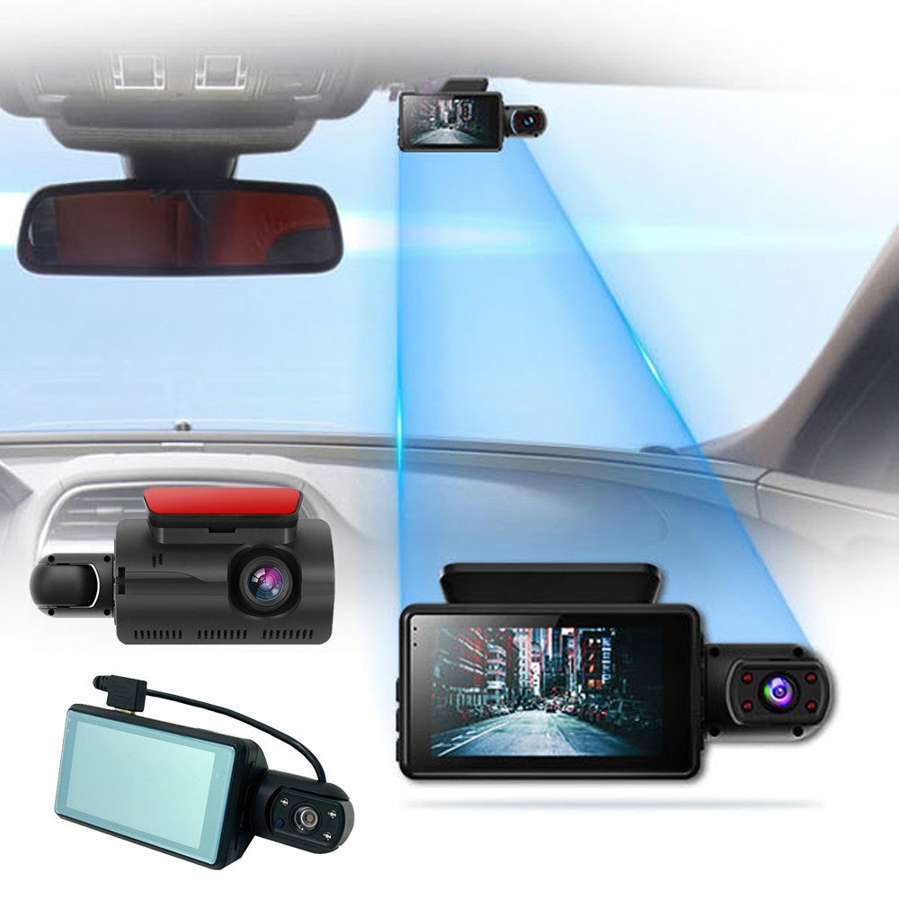 1080P HD Car Dual Lens Camera Dash Cam Front and Rear Video Recorder Camera