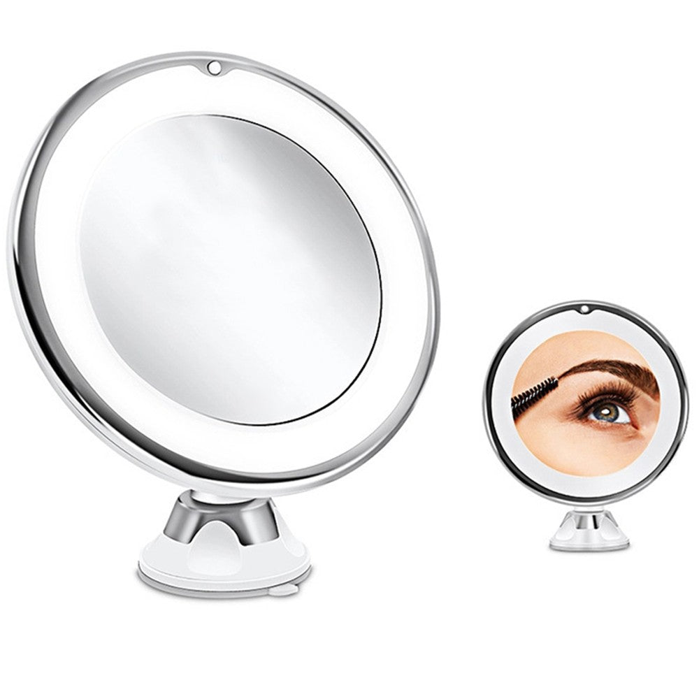 10X Magnifying Makeup Vanity Mirror with LED Lights