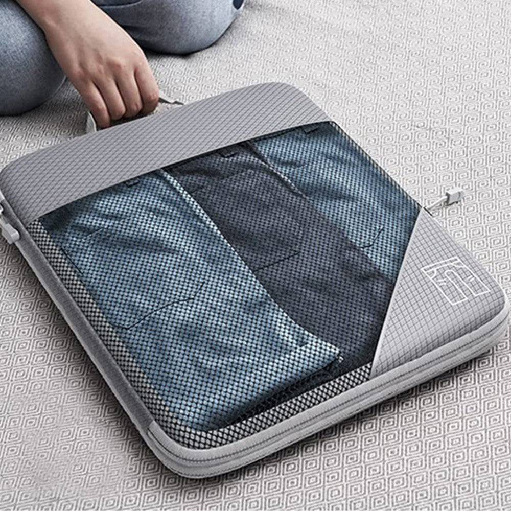 Set of 6Pcs Travel Compression Packing Cubes Expandable Storage Organizers Grey