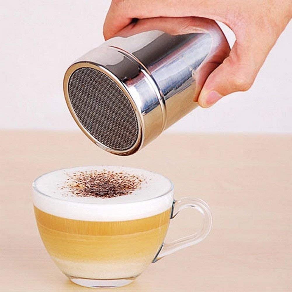 17Pcs Powder Shaker Sugar Shaker Coffee Latte Art Stencils Set