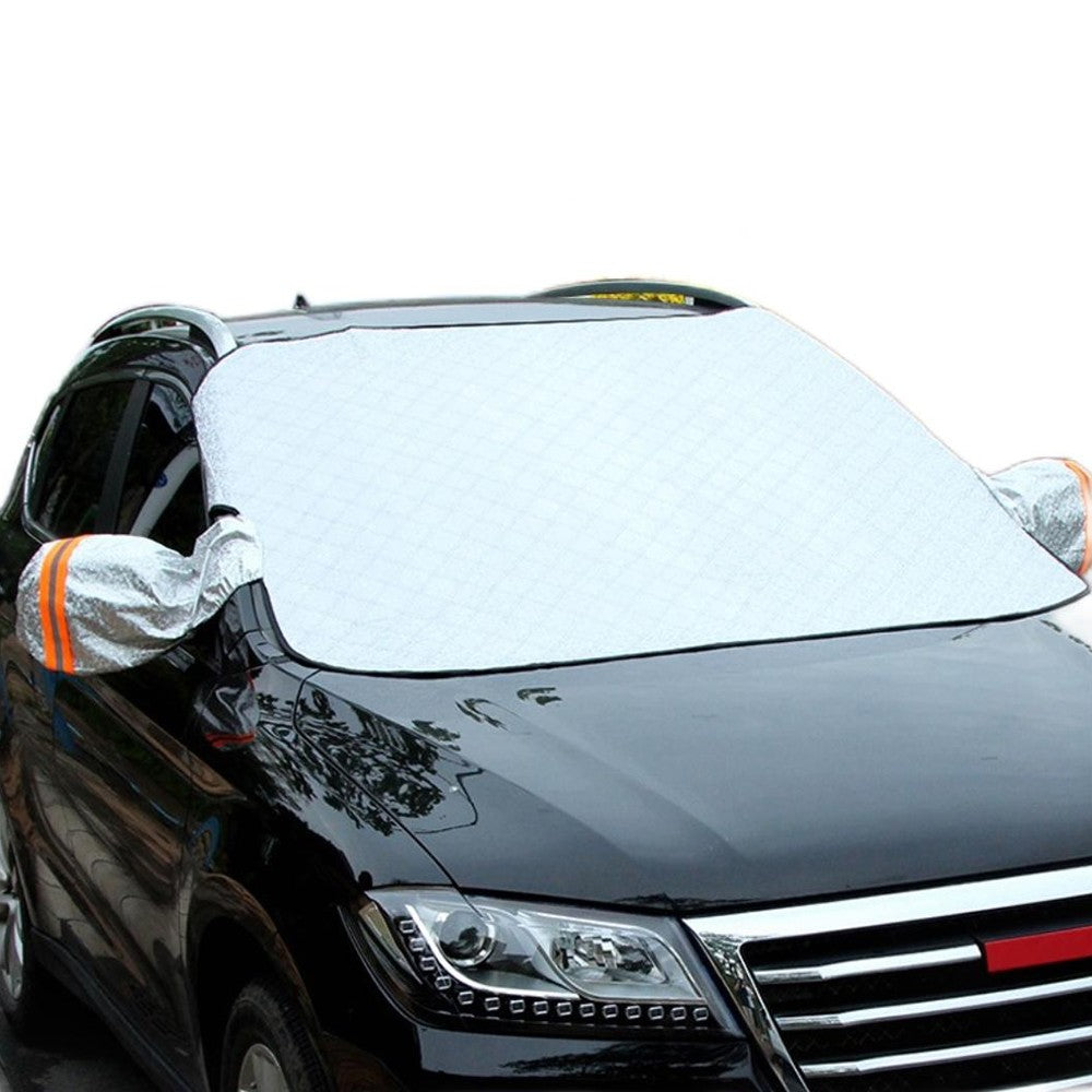 250x110cm Magnetic Car Windshield Cover with Rearview Mirror Covers Car Front Windscreen Cover Anti Frost Snow Cover